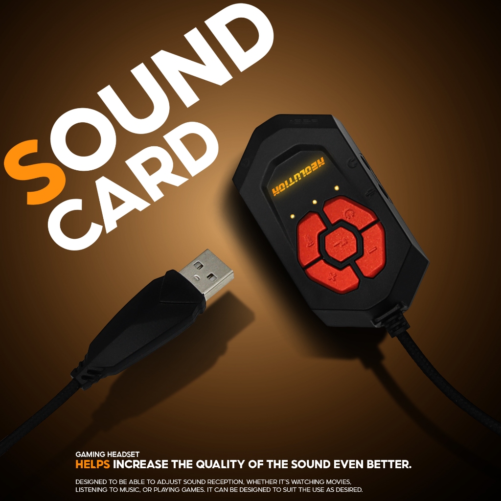 Neolution E-Sport Gaming Headset รุ่น Cyclops หูฟังเกมมิ่ง มีซาวด์การ์ด ปรับระบบเป็น 7.1 ไมค์โครโฟนชัด