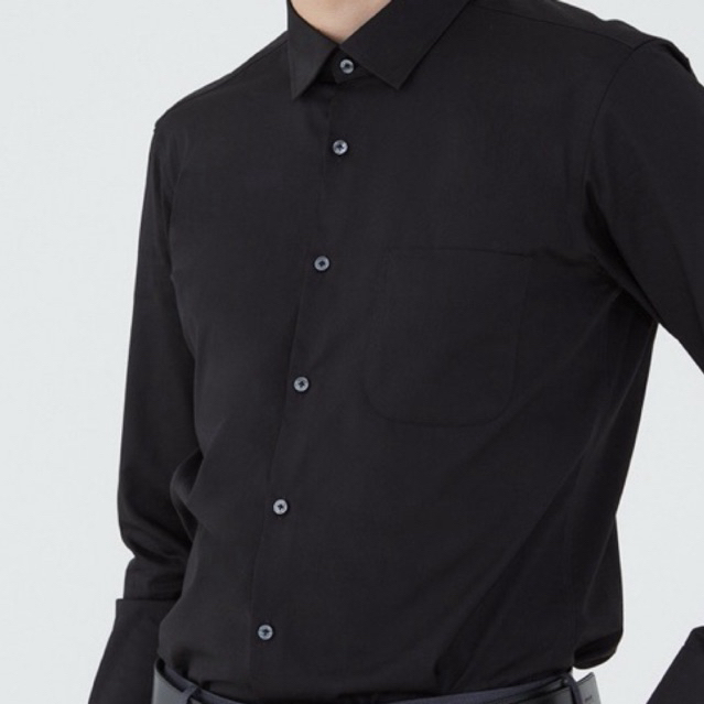 เสื้อเชิ๊ต Arrow  ทรง SLIM FIT สีดำ  EASY CARE SHIRT