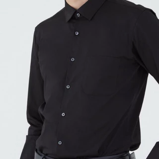 เสื้อเชิ๊ต Arrow ทรง SLIM FIT สีดำ EASY CARE SHIRT