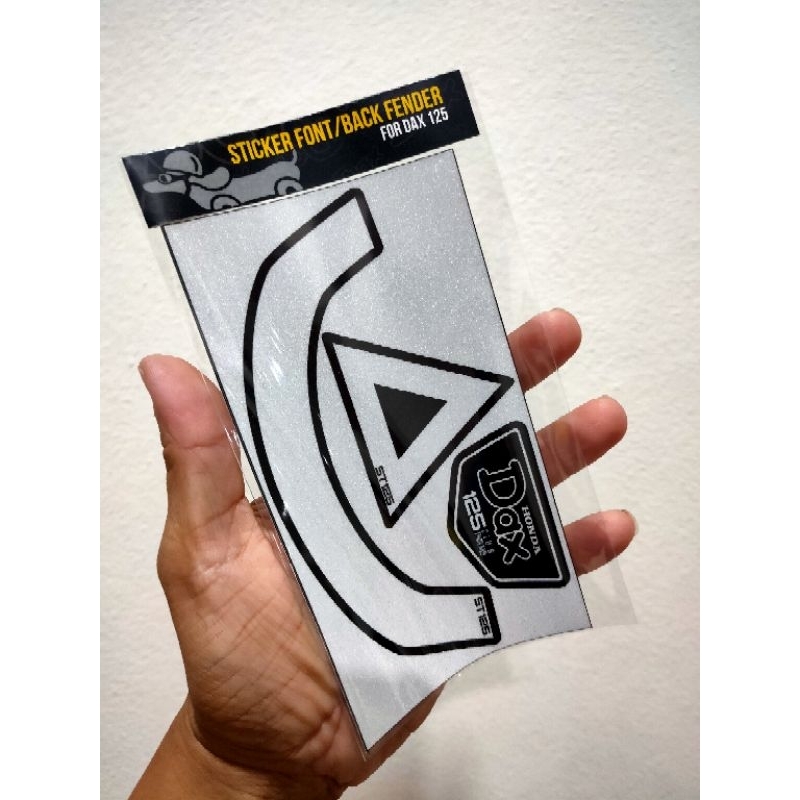 sticker warning ติดบังโคลนหน้าหลัง dax CT แบบ 3M