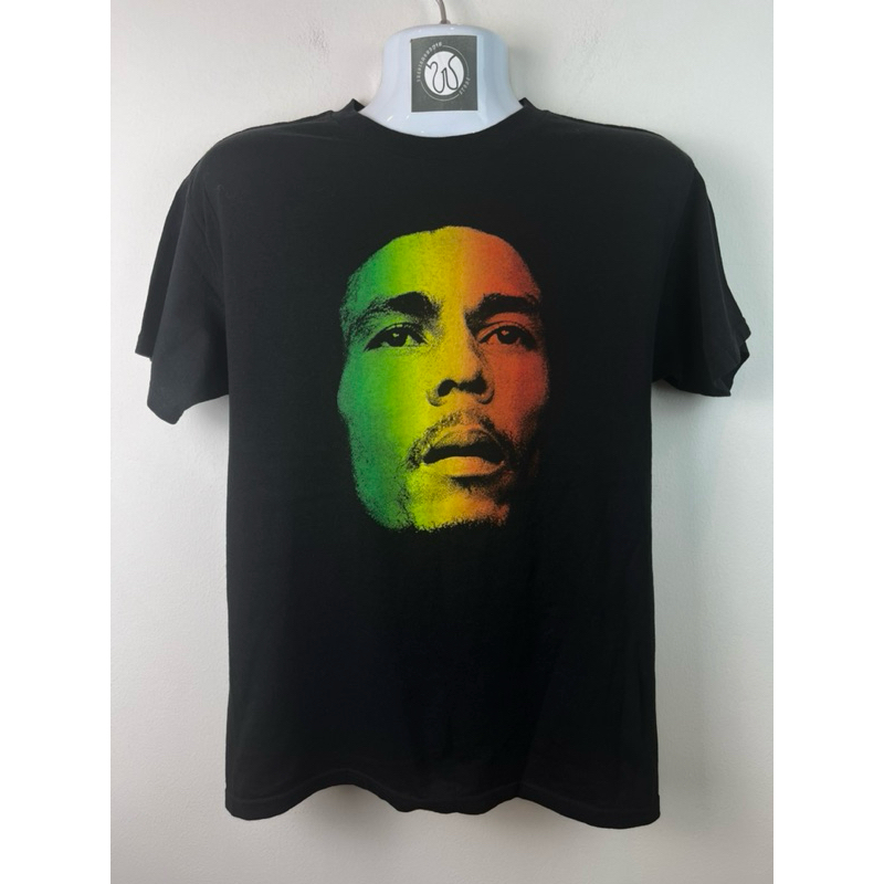 เสื้อยืดมือสอง Bob Marley ลายหน้าหลัง