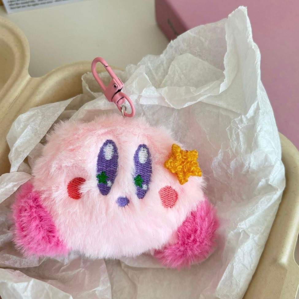 ส่งด่วน พร้อมส่งจากไทย พวงกุญแจตุ๊กตาเคอบี้ kirby น่ารักนุ่มนิ่มมาก ของแจกปัจฉิม KC43