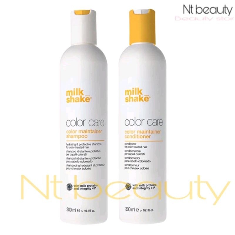 Milk shake colour color care shampoo conditioner 300ml,1000ml milk มิลค์ เชค คัลเลอร์ แชมพูผมทำสี แช