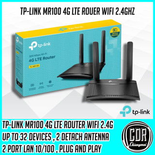 TP-LINK Router 4G LTE WIFI 2.4Ghz รุ่น MR100 เร้าเตอร์ใส่ซิม…