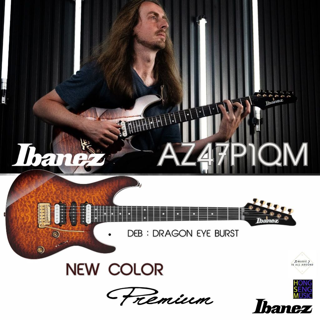 กีตาร์ไฟฟ้า Ibanez AZ Premium series รุ่น AZ47P1QM - DEB/-BIB