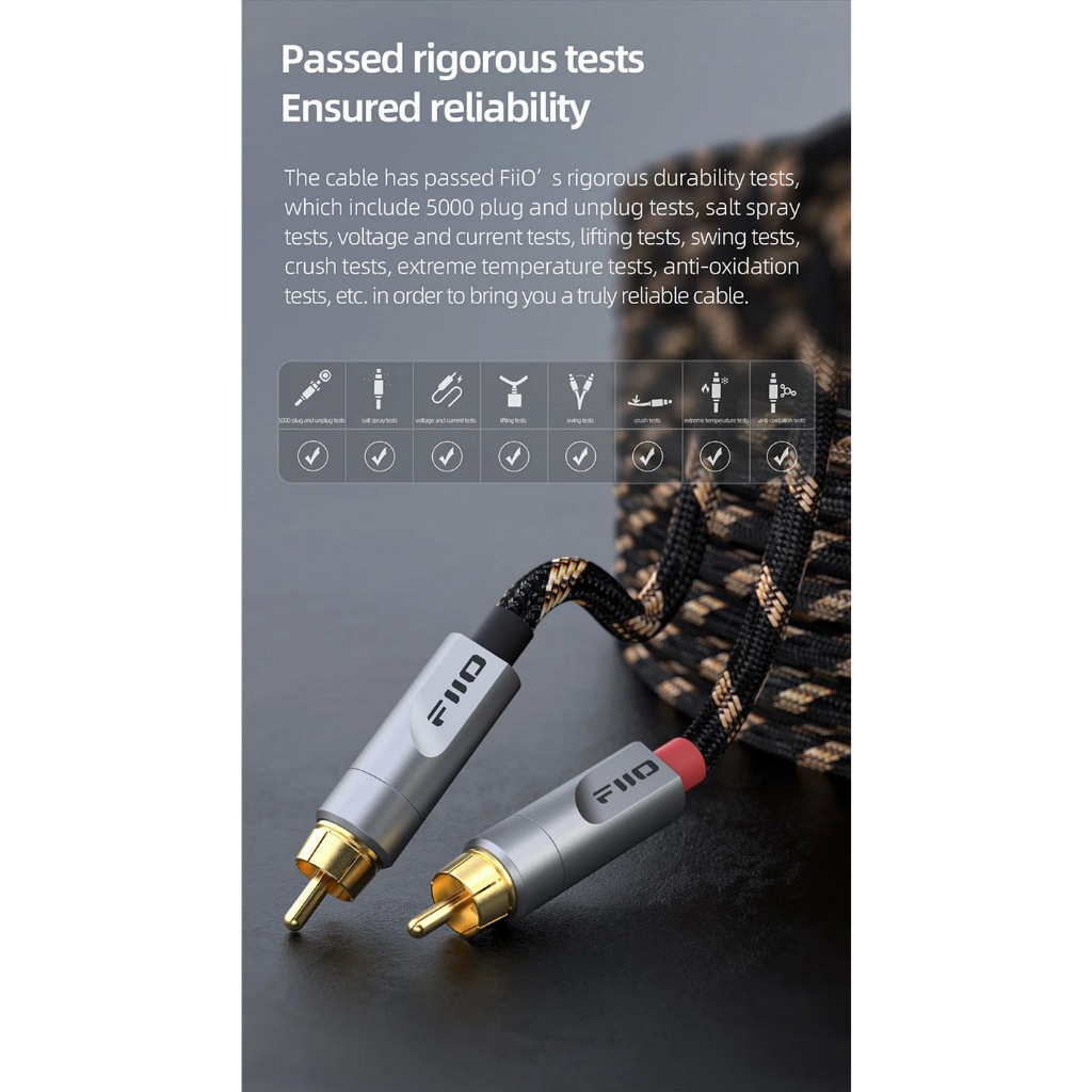 [-ประกันศูนย์ไทย-] FiiO LR-RCA4 สาย Dual RCA Analog Audio สำหรับเครื่องเสียง แบบใหม่ล่าสุด - รูปที่ 5