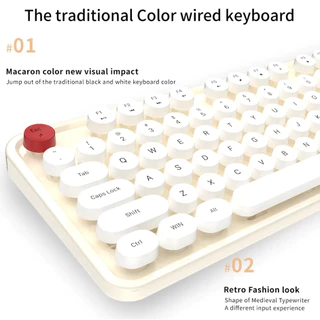 (แป้นพิมพ์สกรีนไทย)MOFii Sweet K Wired คีย์บอร์ดแบบมีสายรุ่น Sweet สไตล์ Retro แบบมินิมอล คุณภาพดี ดีไซน์ไม่น่าเบื่อจำเจ