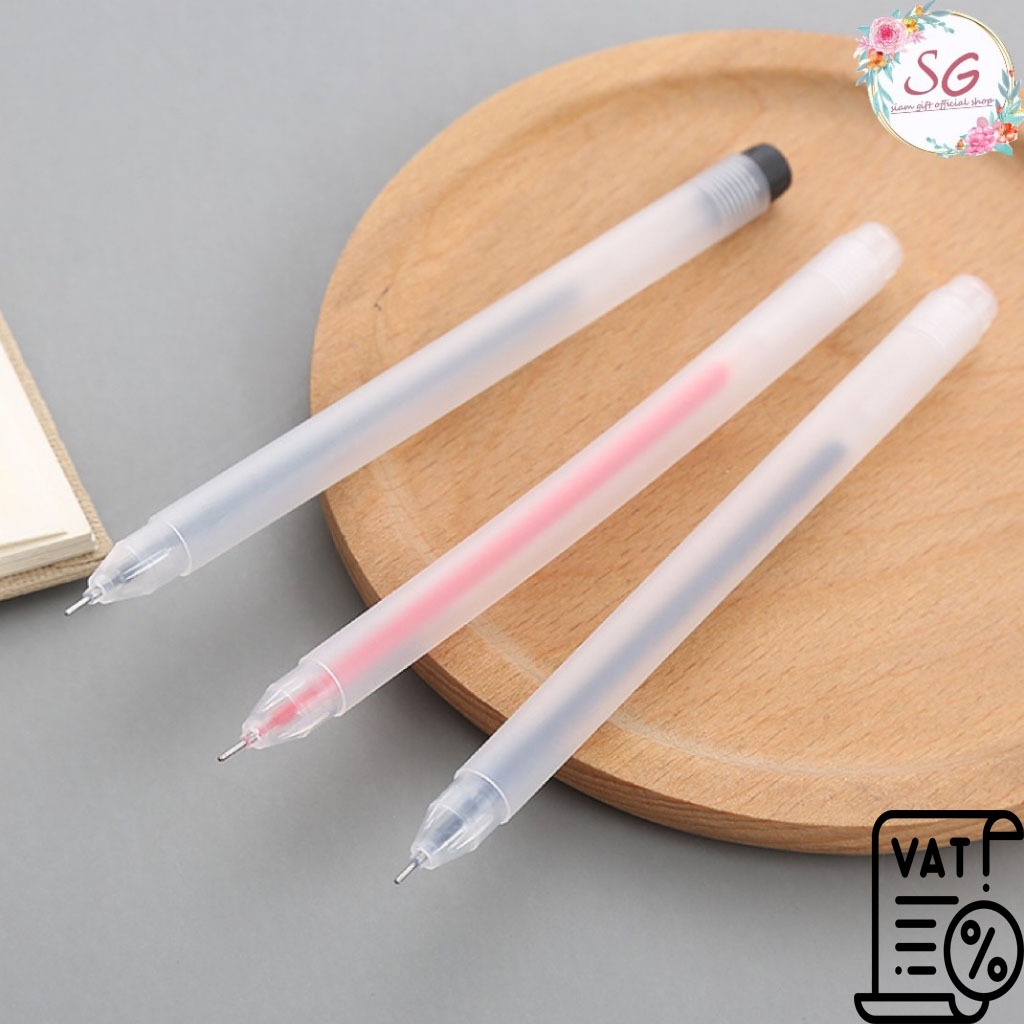 （M542）ปากกาหมึกเจล หมึกเยอะ ขนาด0.5mm มี 3 สี เขียนลื่น เครื่องเขียน ปากกาสี อุปกรณ์สำนักงานโรงเรีย