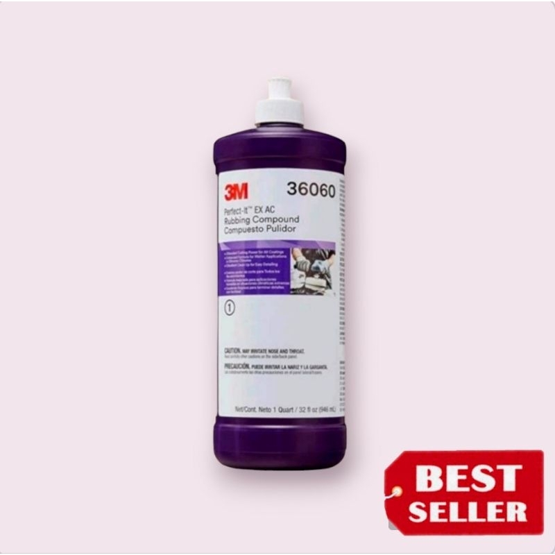3M น้ำยาขัดลบรอย เบอร์ละเอียด PN 36060 EX AC ขนาด 946 ml.ของแท้100%