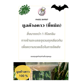 ค้างคาวทอง ปุ๋ยค้างคาว [ขี้หนัก] รอดทุกต้น แตกยอดสวยใบเขียว