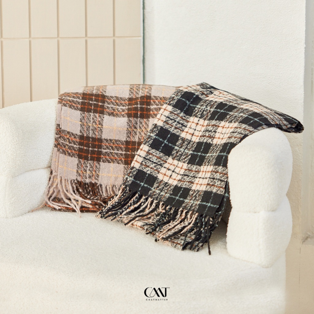 Coatmatter - Plaid soft scarf ผ้าพันคอ