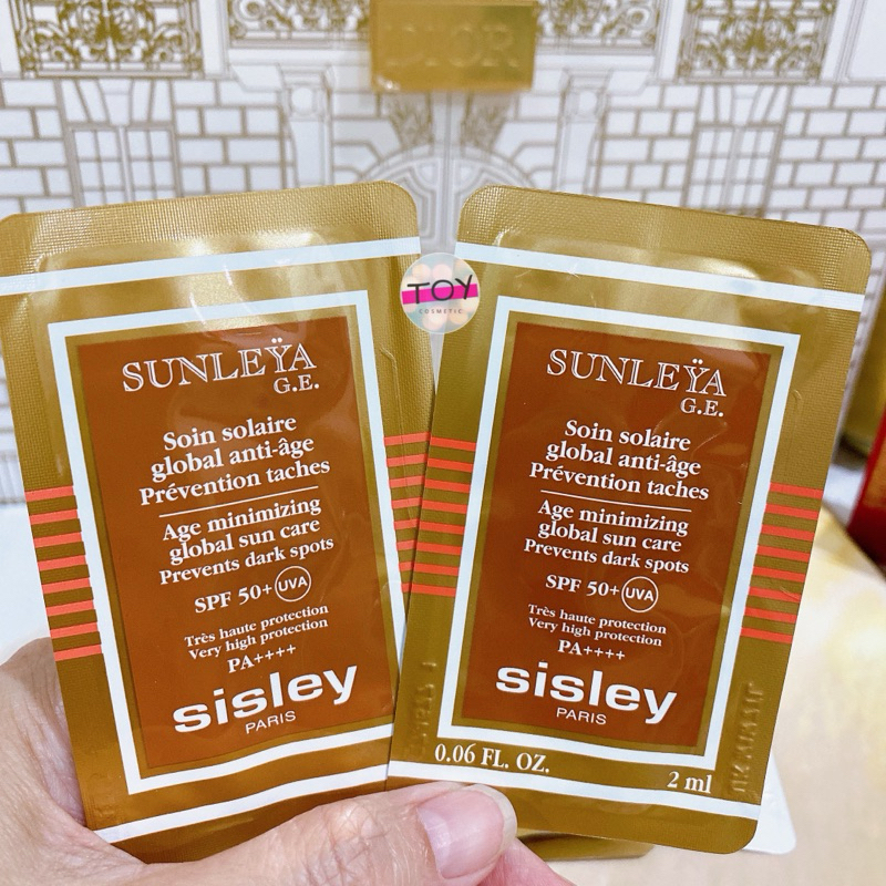 Sisley SUNLEYA G.E. SPF 50 PA+++Age minimizing global sun care - Prevent dark Spot 2 ml(Exp.2027)