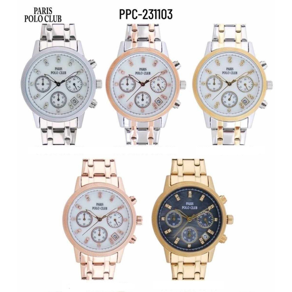 นาฬิกาผู้หญิง Paris Polo Club นาฬิการุ่น PPC-231103