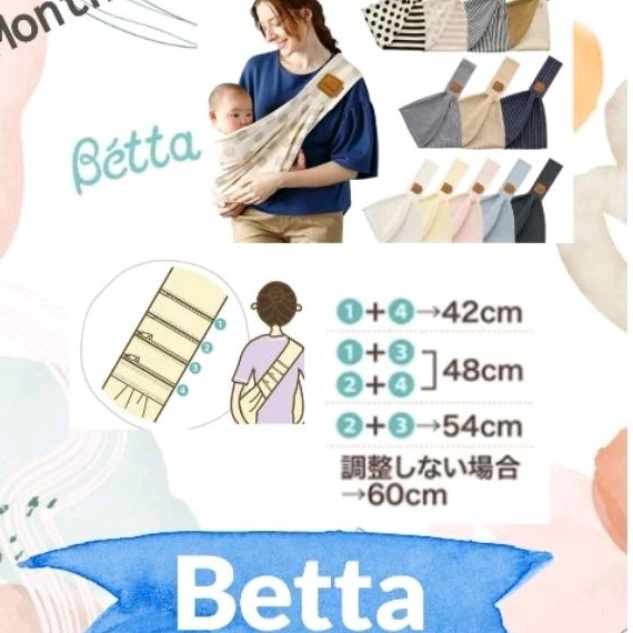 💥สินค้ามือสอง💥 ผ้าอุ้ม​เด็ก​แรกเกิด​ เป้อุ้ม​เด็ก​ Betta