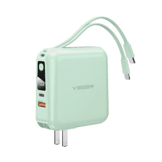 VEGER Powerbank 15000mAh รุ่น P15 พาวเวอร์แบงค์ แบตสำรอง น้ำหนักเบา มีระบบป้องกันกระแสไฟเกิน Alot