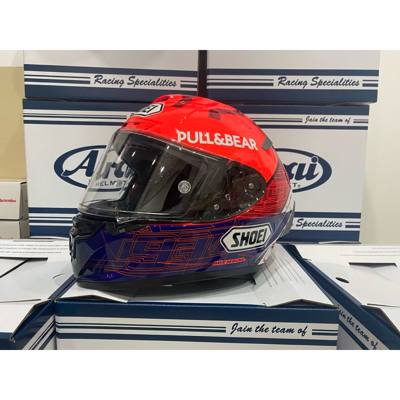 Shoei​ X14​ marc marquez 2021​ 1:1 งานดีที่สุด