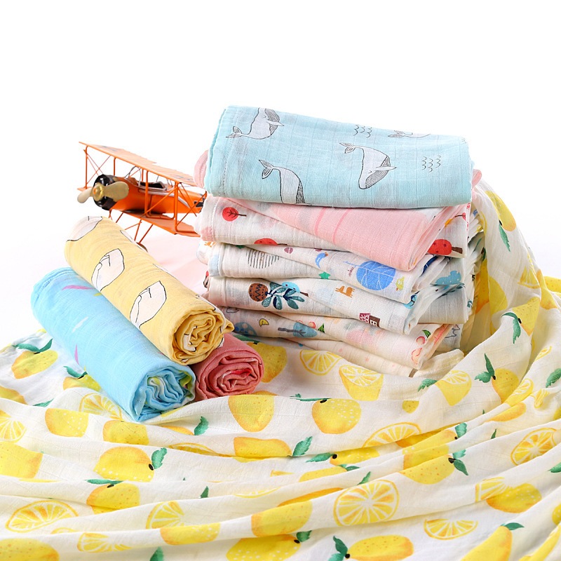 BrananaPlus (110x110-120cm) ผ้าห่อตัว ผ้าเช็ด ผ้ามัสลินใยไผ่ สำหรับเด็กแรกเกิด Baby swaddle BB110