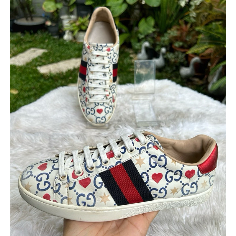 GUCCI EXCLUSIVE ACE SNEAKERS รองเท้าแบรนด์เนมมือสอง