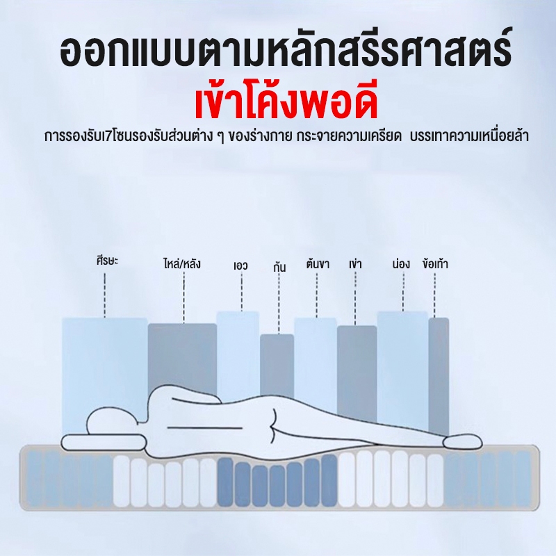 Sunfay  ที่นอน ที่นอนยางพารา 3ฟุต 3.5ฟุต 5ฟุต 6ฟุต แก้ปวดหลัง พับเก็บได้ หนา แบบนุ่มสบาย มีหลากหลายสีและรุ่นให้เลือก