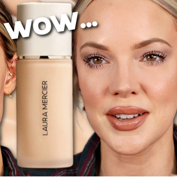 (สั่งจากVDOเพื่อรับส่วนลดพิเศษ) แบ่งขายรองพื้นรุ่นใหม่ล่าสุด Laura Mercier Real Flawless Foundation