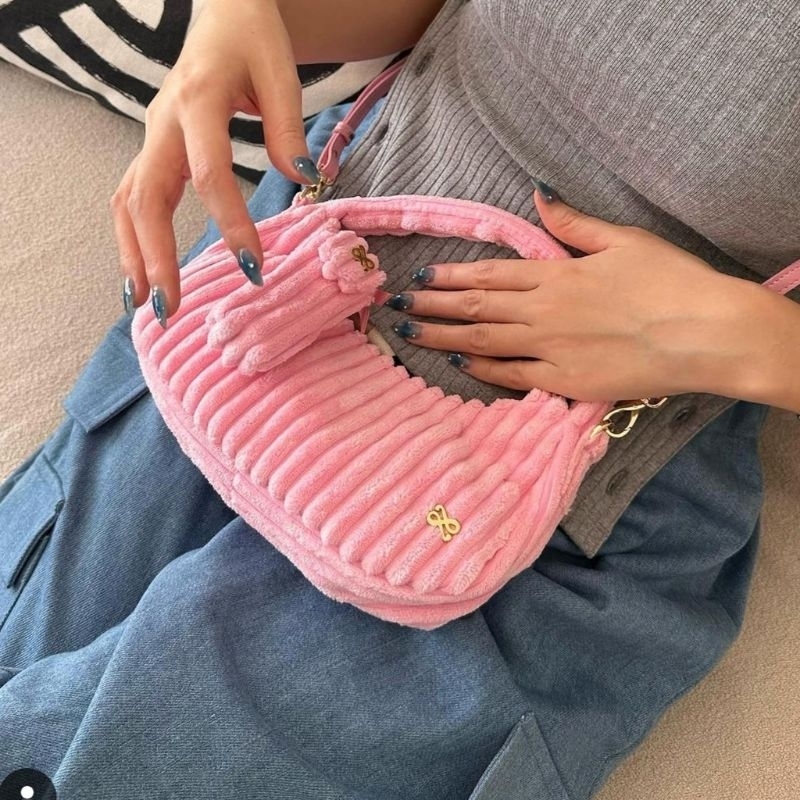 NEW! PENNE CULTURE - Mini Mellé สี​ Strawberry 🍓 กระเป๋าสะพายพร้อมกระเป๋าจิ๋ว