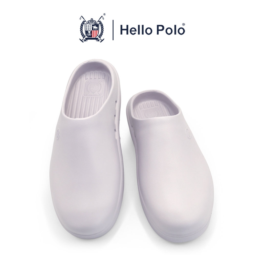 Hello Polo รองเท้าแตะแฟชั่น แบบสวม รองเท้าพื้นนิ่ม สำหรับผู้ชายและผู้หญิง พื้นหนาใส่สบาย เหมาะทุกฤดู HP8023