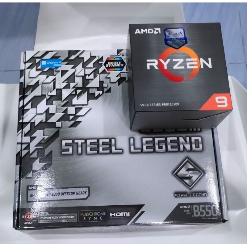 Ryzen 9 5900X + MB B550M STEEL LEGEND