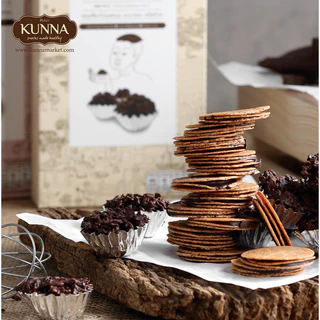 ขนมวาฟเฟิลกะทิ สอดไส้ช็อกโกเเลตนม 90 กรัม 3 กล่อง แบรนด์ KUNNA (คันนา)