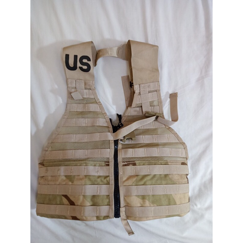 US Army Molle II Fighting Load Carrier Vest FLC LBV Tactical Desert 3 Color DCU