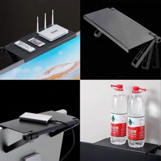 พร้อมส่ง🛝ชั้นวาง ติดผนังไม่ต้องเจาะ สามารถไว้บนคอมหรือทีวีได…