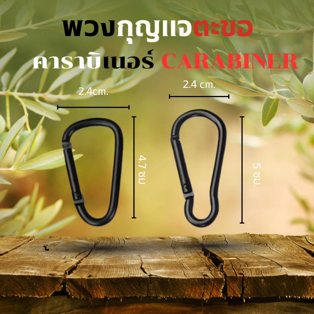 iandmysis พวงกุญแจตะขอคาราบิเนอร์ ไว้สำหรับแขวนของน้ำหนักเบาพกพาสะดวกพร้อมส่งในไทย