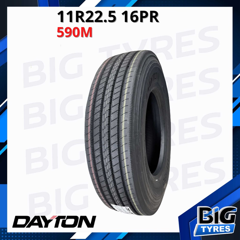11R22.5 ยี่ห้อ Dayton รุ่น DT590 ยางรถบรรทุกเรเดียล 11R22.5 DT590