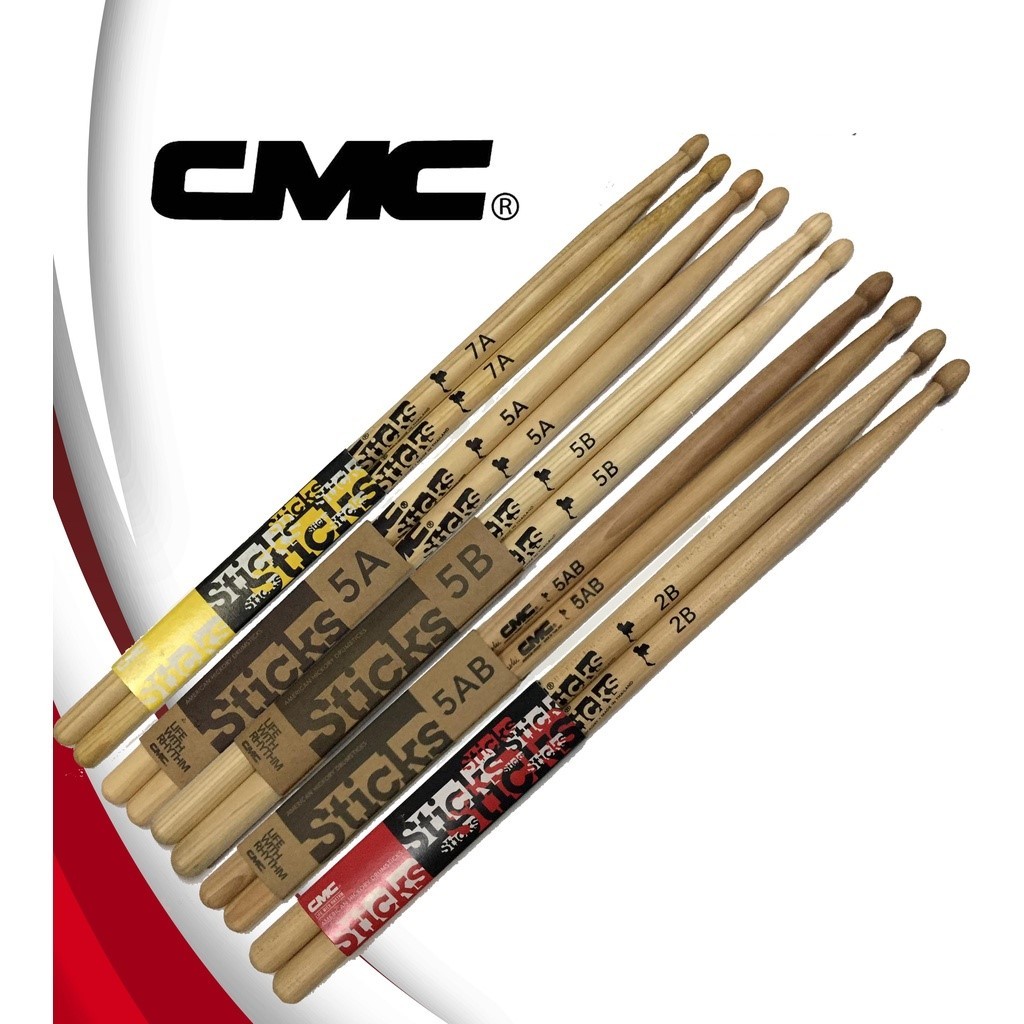 CMC Drum  Stick 5A, 5B, 5AB, 7A ไม้กลอง