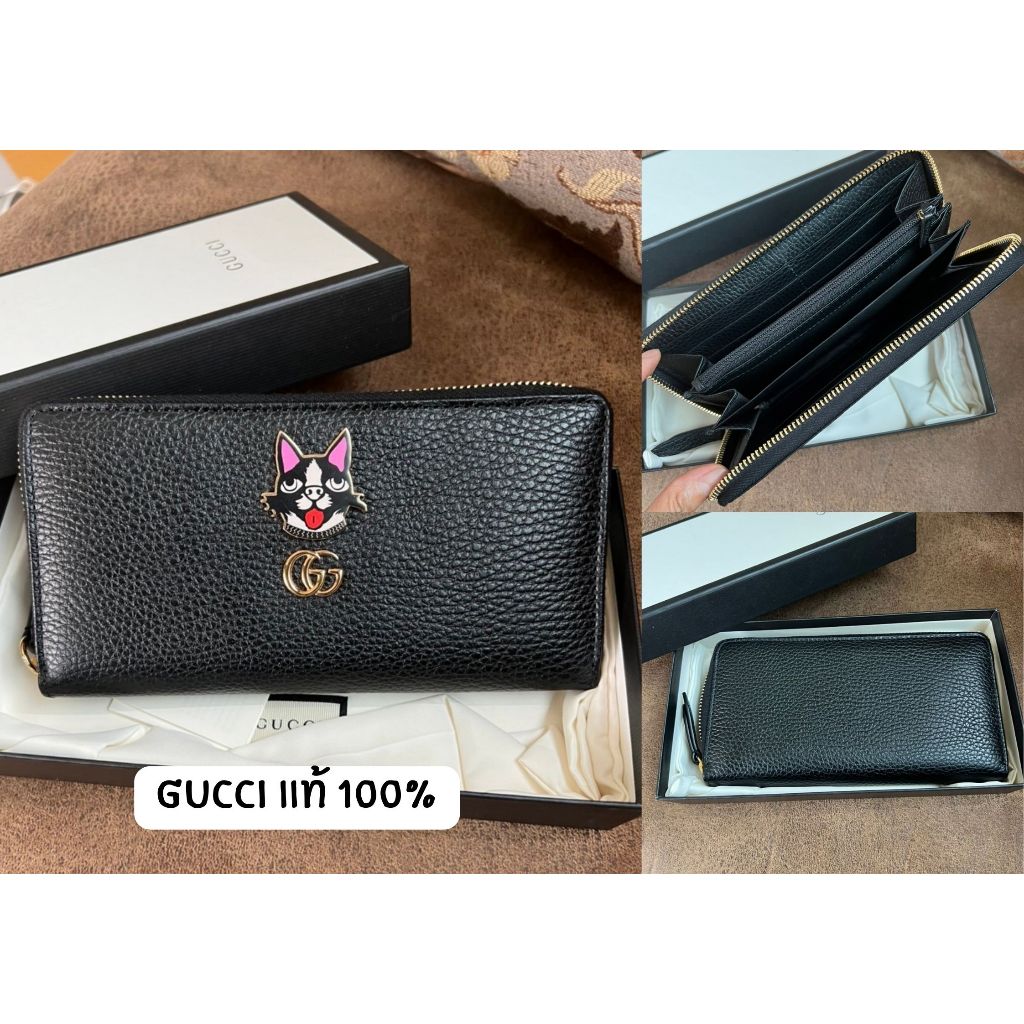 Gucci ของแท้ 100% กระเป๋าสตางค์ gucci