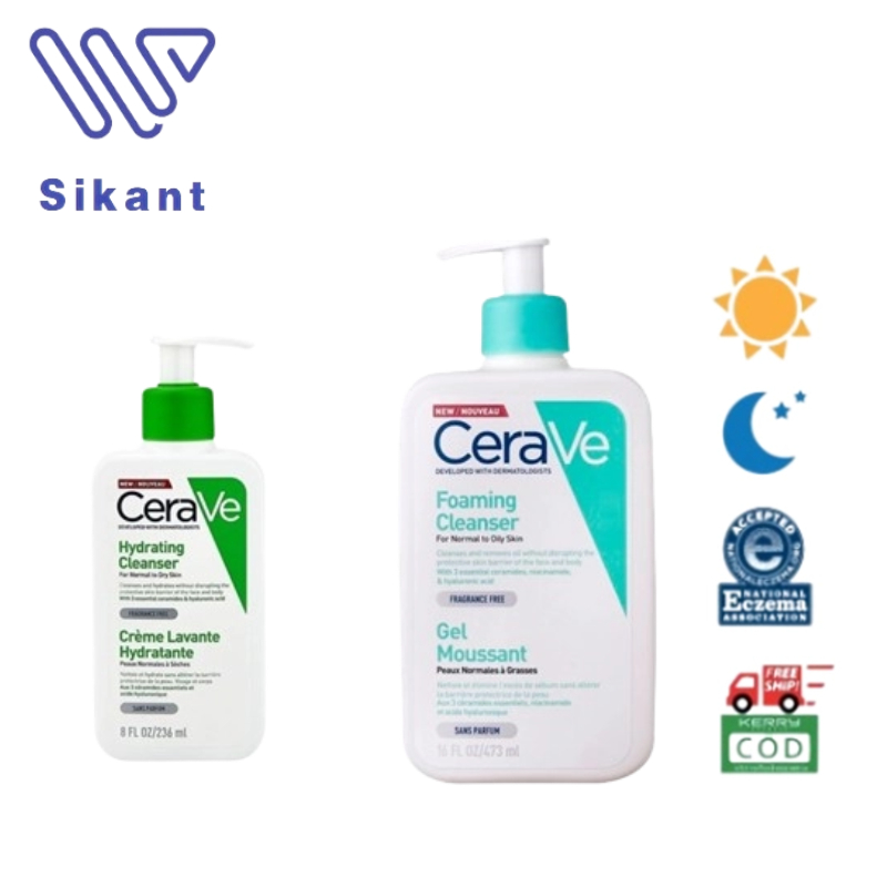 เซราวี cerave Hydrating Cleanser/Foaming Cleanser โฟมล้างหน้า เจลล้างหน้า โฟมล้างหน้า เจลล้างหน้า 23