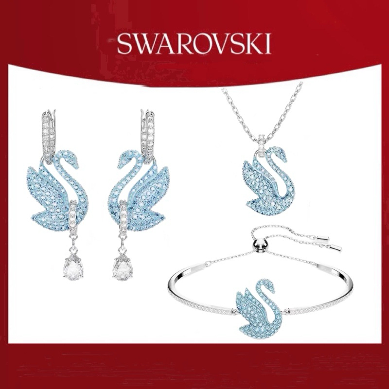 สินค้าพร้อมส่งในไทย ของแท้100% Swarovski ของแท้ สร้อยคอSwarovski Swarovskiสร้อยคอ สร้อยคอผู้หญิง เครื่องประดับของขวัญ
