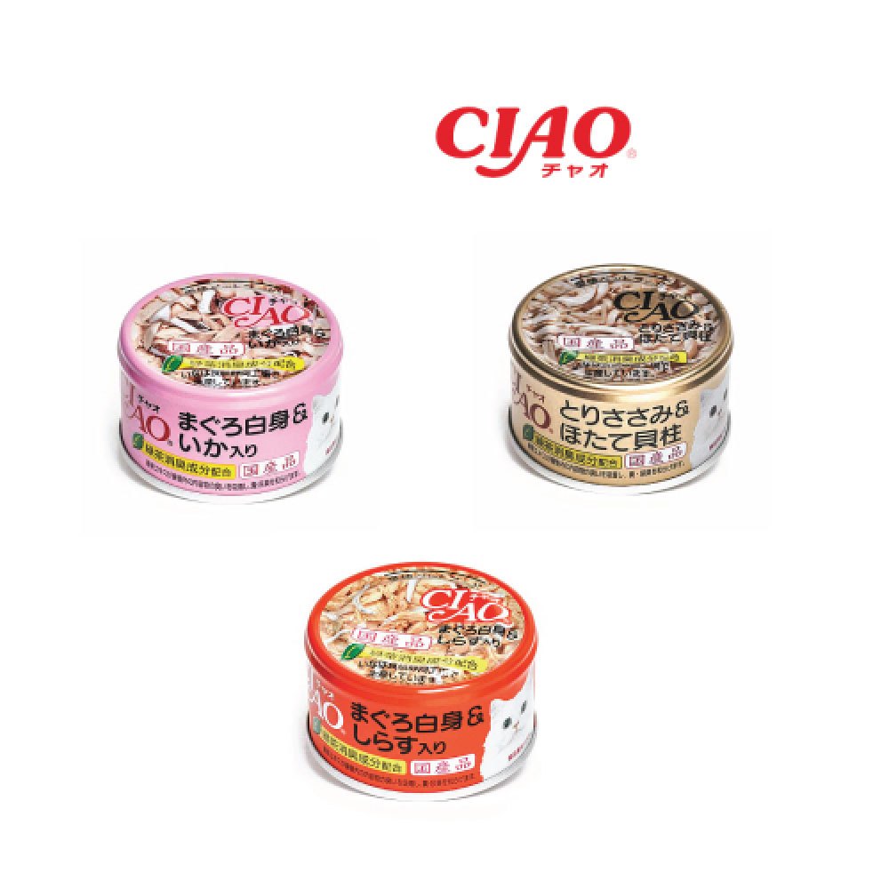CIAO เชา กระป๋อง อาหารแมวแบบเปียก (85g.)