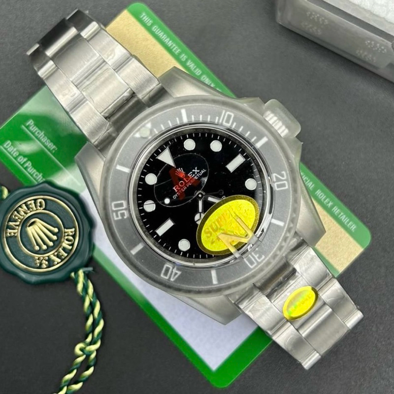 TOP Swiss CC R7สุดจริง‼️1:1✅ นาฬิกาRL Submariner No date 41mm สีดำ เครื่องautomaticแท้ ตรงตามรูป100%