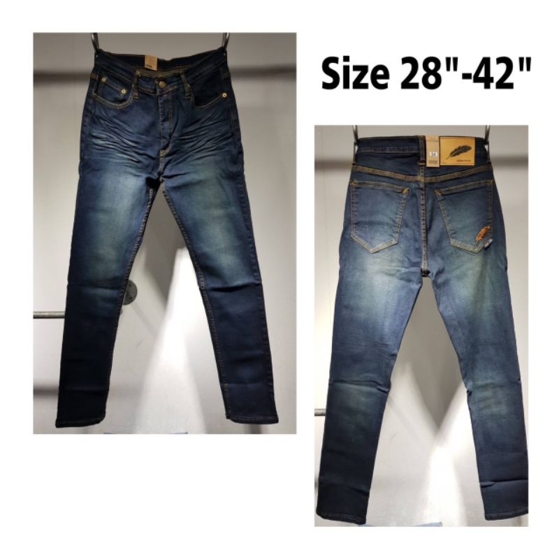 #179/5 กางเกงขายาวทรงสลิม สีสนิม ผ้ายืด