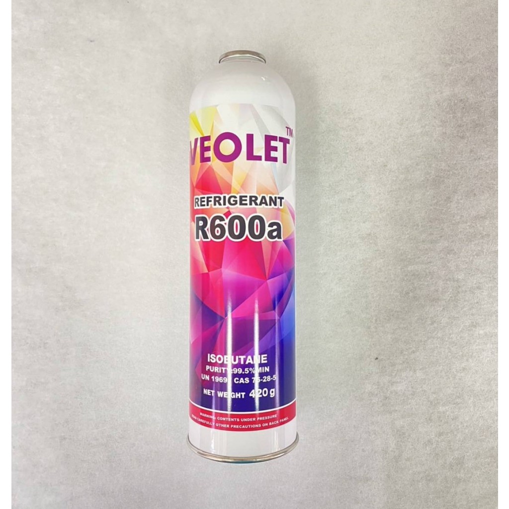 น้ำยาแอร์  R600a  Veolet  1 กระป๋อง ขนาด 420 กรัม