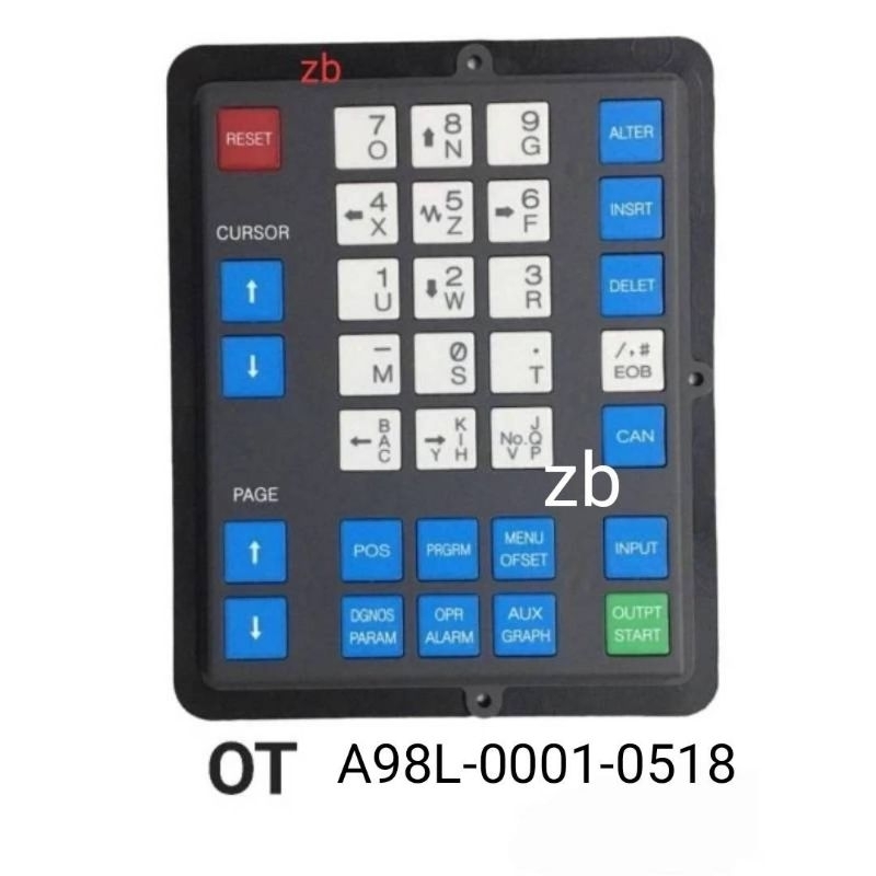 ปุ่มกดCNC FANUC  แบบแข็ง 0M 10M OT 10T