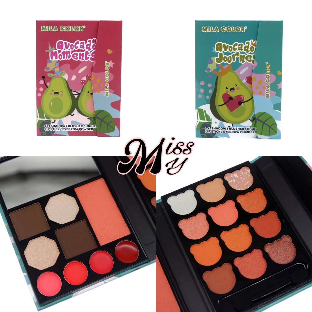 MILA COLOR Avocado Makeup Palette พาเลทแต่งหน้า สวย ครบ ในพาเลทเดียว