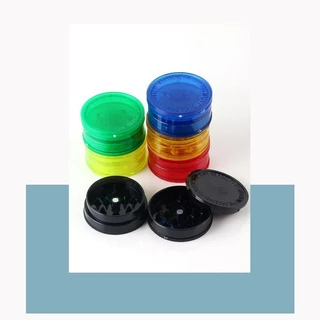 พลาสติก grinder ที่บดสมุนไพร สายเขียว 3ชั้น สวยงานและทนทาน พกพาสะดวก มีหลายสี เส้นผ่าศูนย์กลาง 63mm