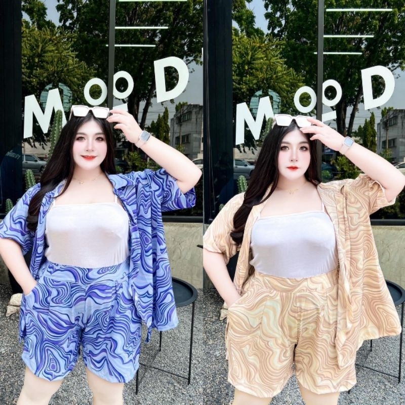 เซ็ตสาวอวบอก54 ฮาวายต้อนรับหน้าร้อน ใส่เที่ยว ทะเล น้ำตก เล่นสงกรานต์