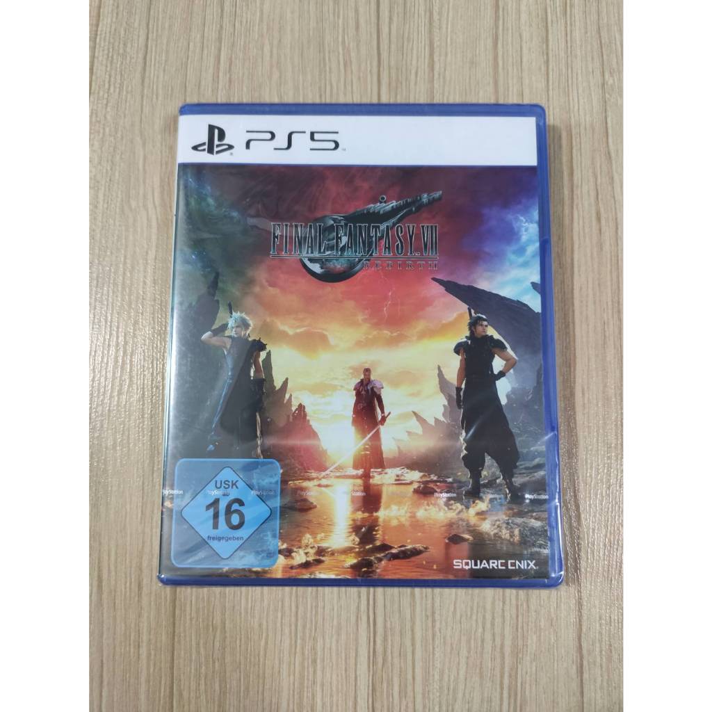 มือ 1 PS5 Final Fantasy FF VII 7 Rebirth Zone 2 Eng (ปกหลังภาษาเยอรมัน) ของใหม่ในซีล