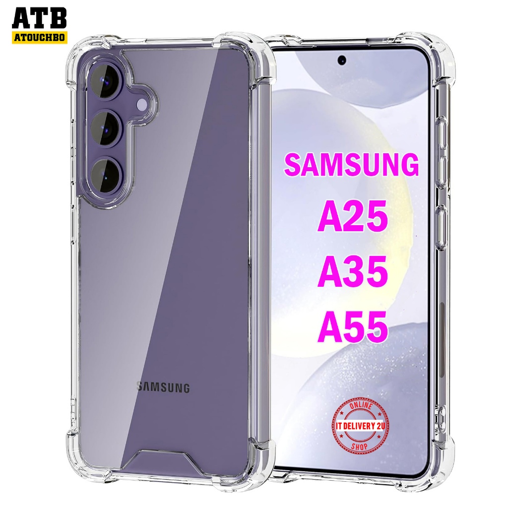 AtouchBo KingKong เคส Samsung A25 / A35 / A55 เคสกันกระแทก เคสกันกล้อง เคสใส ขอบนิ่ม