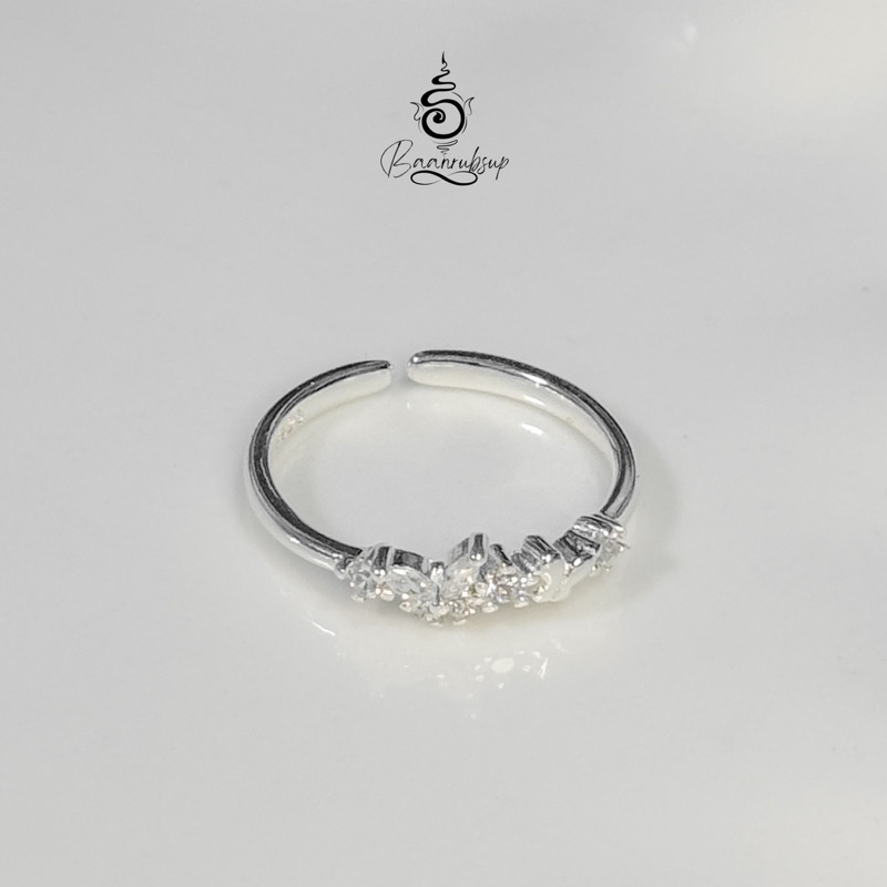 ✨ผ่านพิธี✨ แหวนมูรุ่น lucky passion เสริมการเรียน การงาน เงินดีงานเด่น📚 ชุบเงินแท้92.5% ประดับเพชร cz - รูปที่ 5