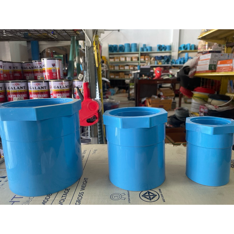 ข้อต่อตรงเกลียวใน ขนาด2“(2นิ้ว) 3”(3นิ้ว) 4“(4นิ้ว) PVC13.5 หนาได้มาตรฐาน