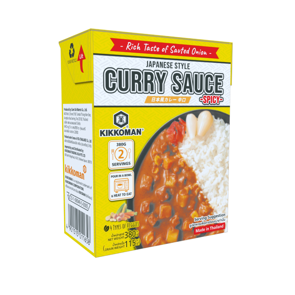 Japanese Style Curry Sauce Spicy เจแปนนิส สไตล์ เคอรี่ ซอส-สไปซี่ (ซอสแกงกะหรี่รสเผ็ด สำหรับราดหน้าอาหาร) ขนาด 380g