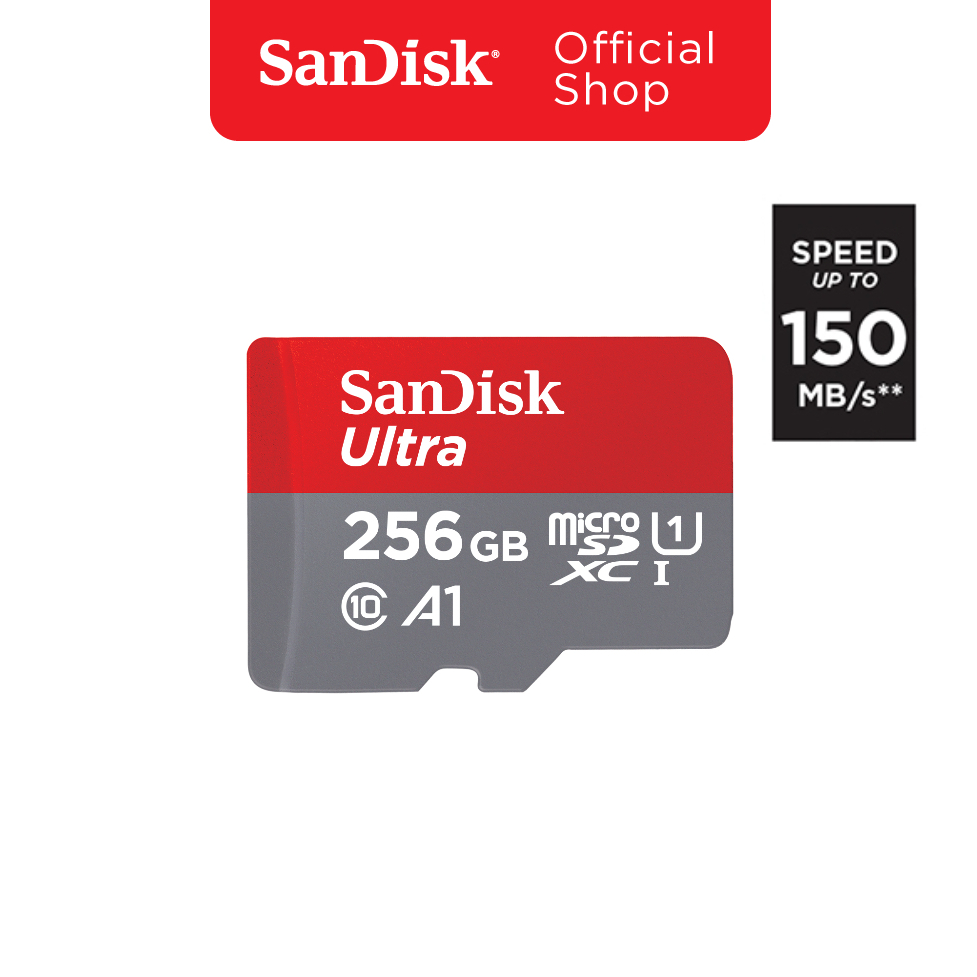 SanDisk Ultra MicroSDXC UHS-I 256GB (SDSQUAC-256G-GN6MN) Max Read Speed 150 MB/s